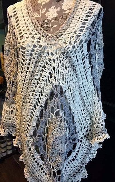 Midsummer Joy Crochet Poncho Pattern