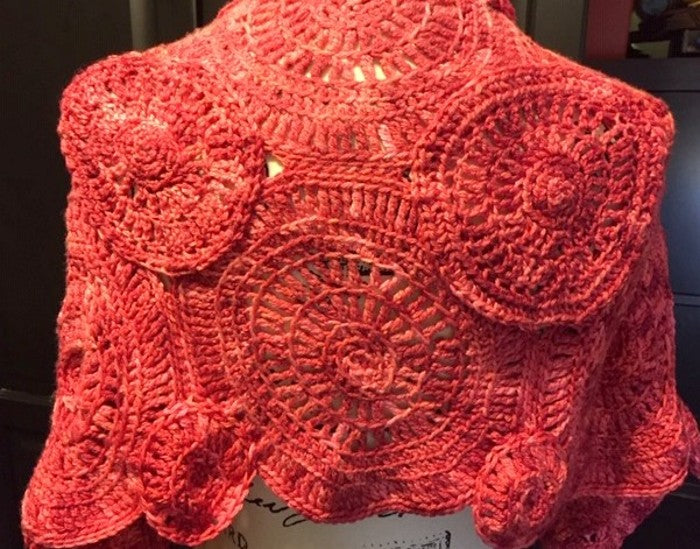 Circles Shrug Crochet Pattern by Sharpin Designs