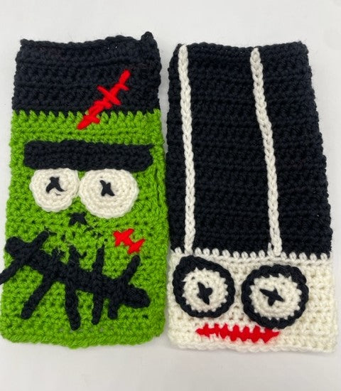 Fraken-Mitts Fingerless Gloves Crochet Pattern