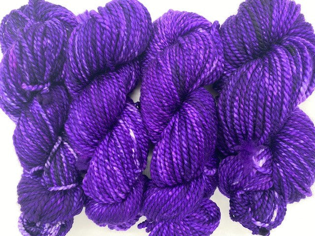 Friday Night Fibers Mixer - Grape Schnapps Bulky Weight Hand Painted Hand Dyed Yarn