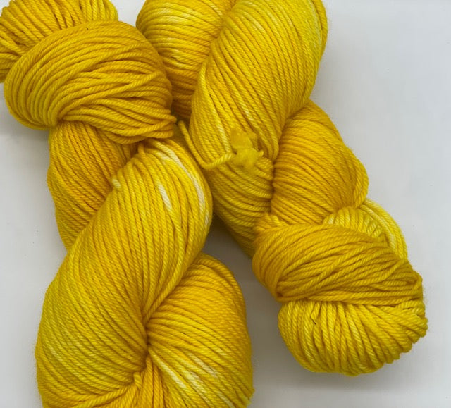 Friday Night Fibers - Lemon Drop DK Weight Hand Painted Hand Dyed Yarn