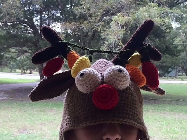 Holiday Head: Rudolph the Reindeer Hat Crochet Pattern