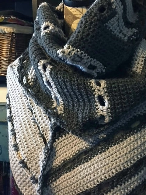 Mind the Gap Crochet Scarf Pattern by Sharpin Designs