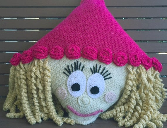 Princess Pillow Crochet Pattern by Sharpin Designs