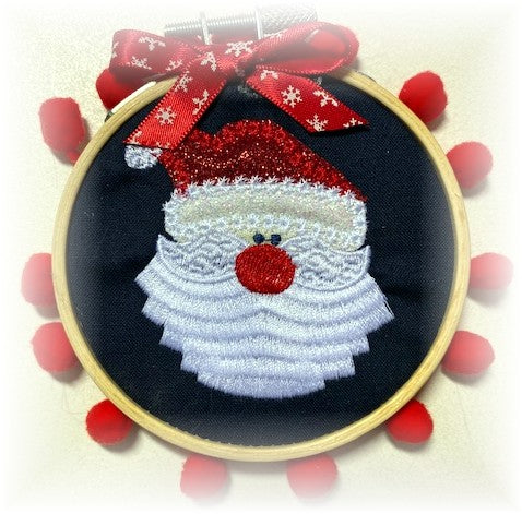 Santa Claus Embroidered Ornament
