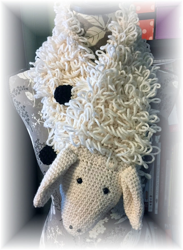 Sheep Scarf Crochet Pattern by Sharpin Designs