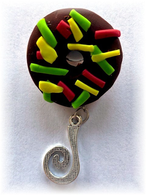 Donut Portuguese Knitting Pin- Magnetic - Made for Portuguese Knitting