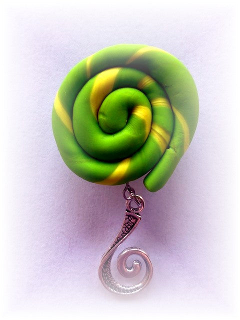 Swirl Portuguese Knitting Pin- Magnetic - Made for Portuguese Knitting