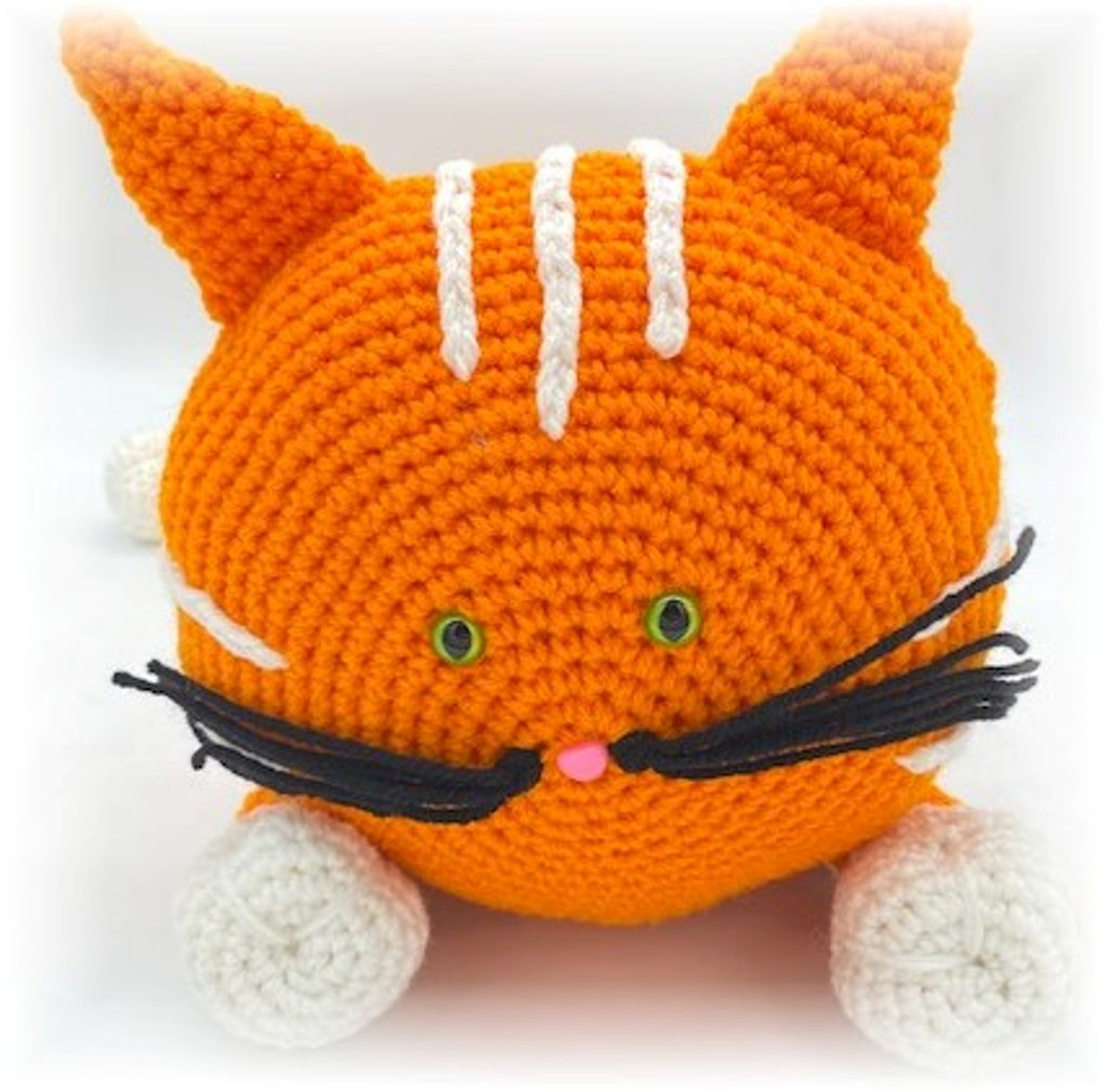 Kitten Bolster Pillow Crochet Pattern by Sharpin Designs