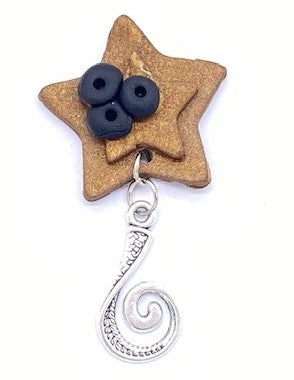 Stars Portuguese Knitting Pin- Magnetic - Made for Portuguese Knitting