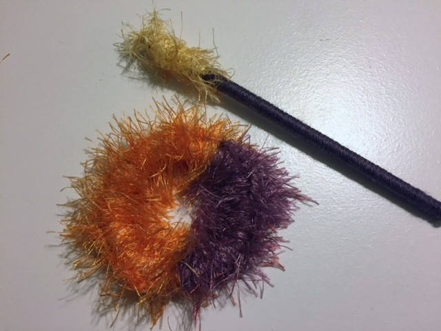 Shawl Pin Shawl Stick - Orange Purple Yellow