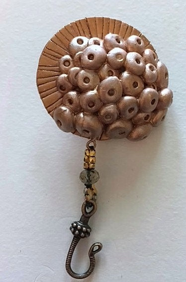 Portuguese Knitting Pin- Magnetic - Made for Portuguese Knitting - Rose Gold Spores
