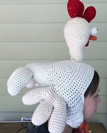Birdbrain Chicken Hat: Crochet Chicken Hat Pattern
