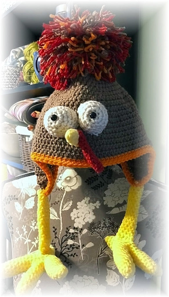Birdbrain Turkey Hat: Crochet Turkey Trot Hat Pattern
