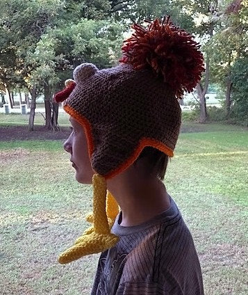 Birdbrain Turkey Hat: Crochet Turkey Trot Hat Pattern