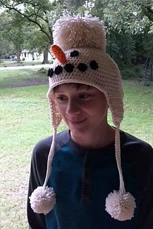 Holiday Head: Snowman Hat Crochet Pattern