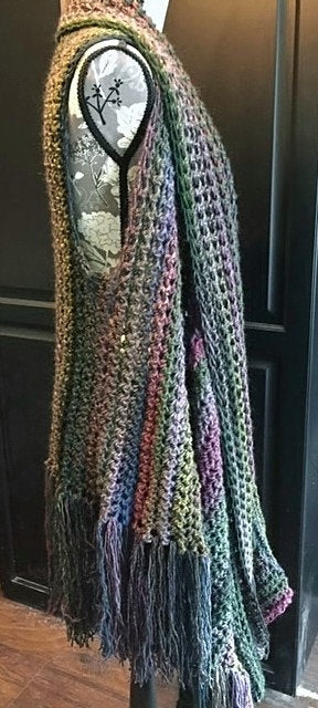 Asymmetrical Vest Crochet Technique Guide Pattern