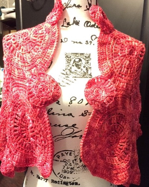 Circles Shrug Scarf Pattern – Sharpin Designs