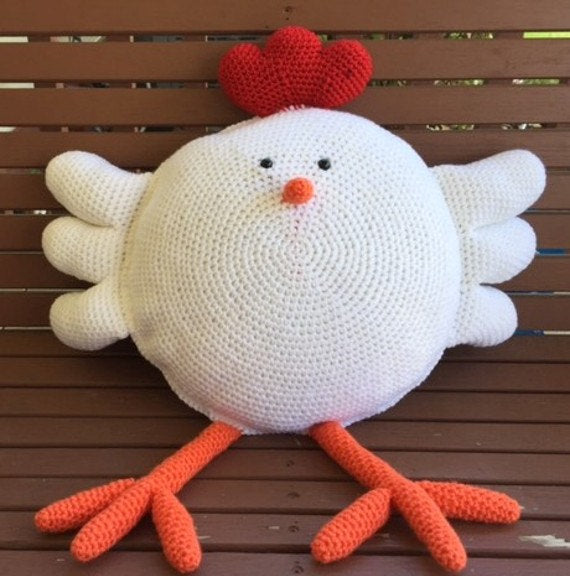 Crochet Chicken Pillow Pattern